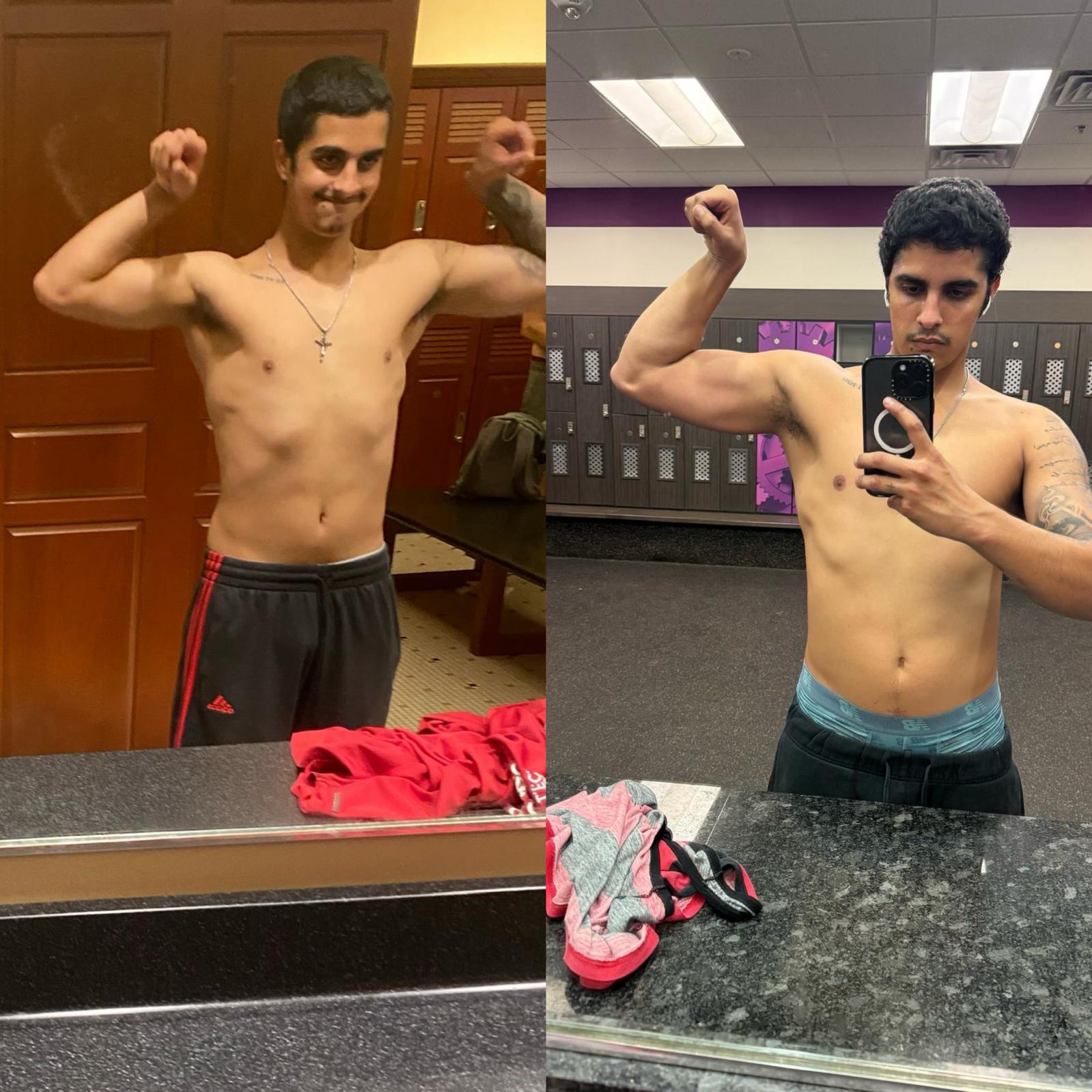 Muscle Growth - Before and After